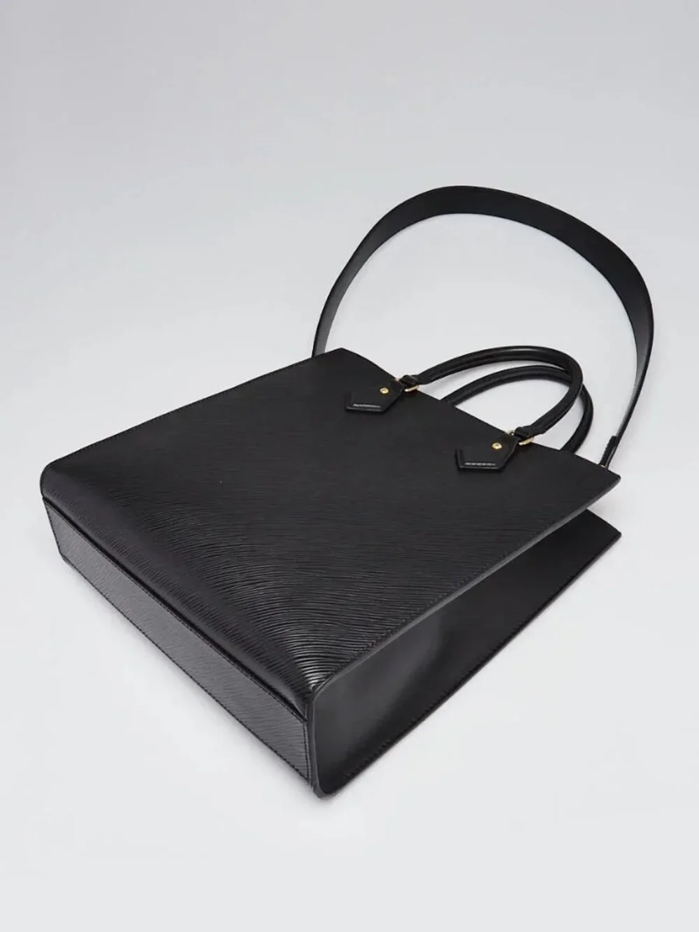 Louis Vuitton Black Epi Leather Sac Plat PM Bag